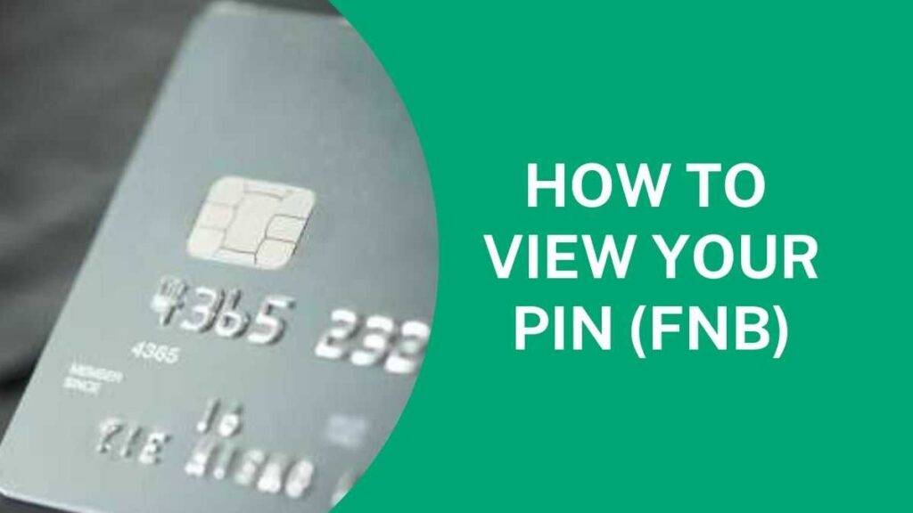 view your PIN