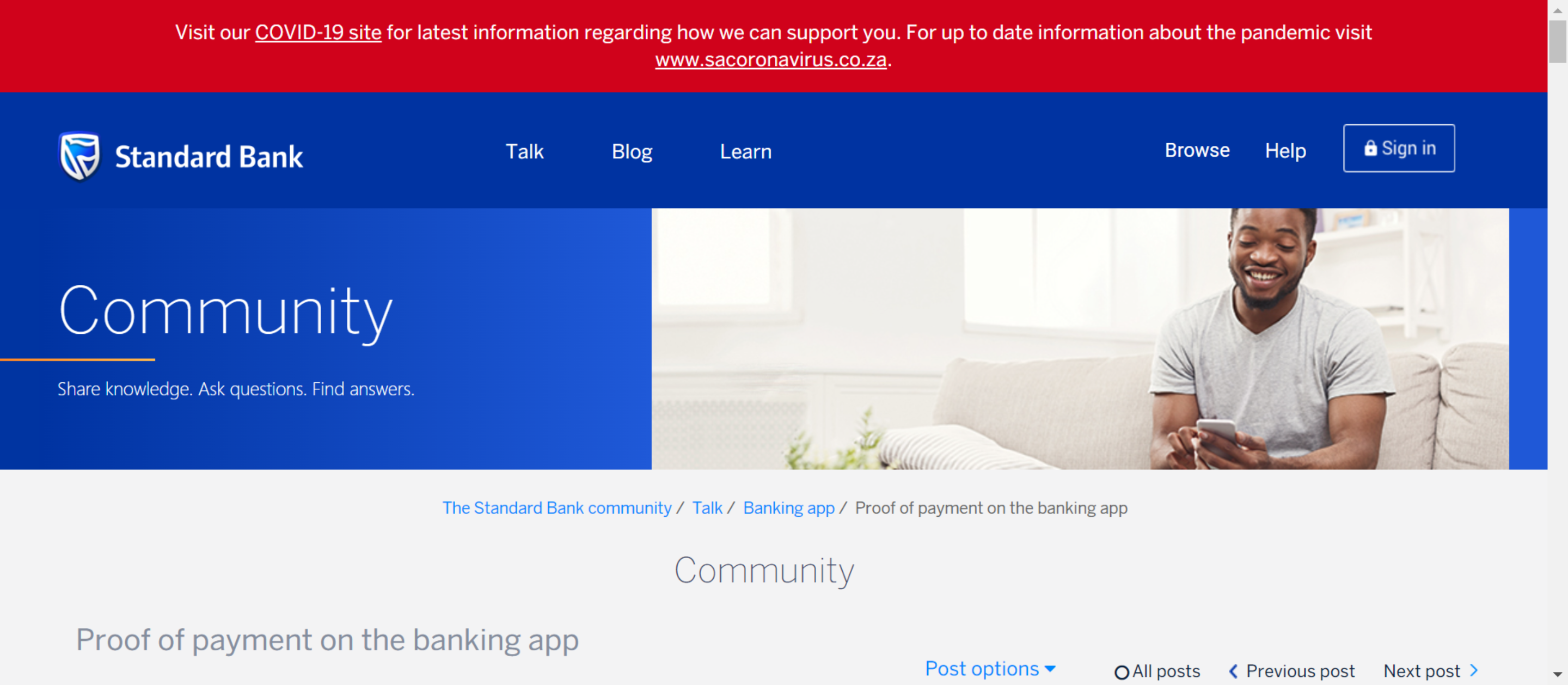 Frequently Asked Questions (how to get proof of payment on Standard Bank app)