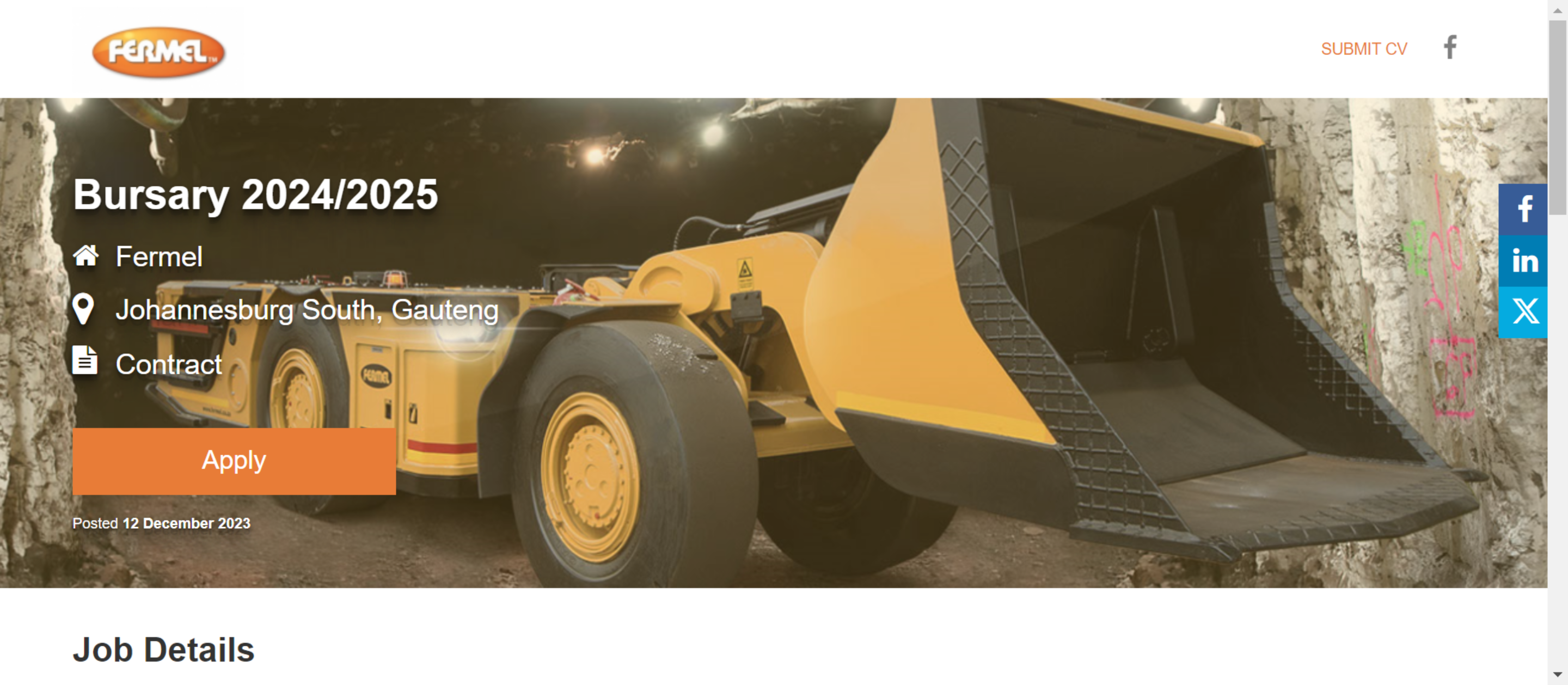 Detailed information about the bursary can be found on several websites, such as the National Science and Technology Forum and LinkedIn South Africa. The bursary is exclusively for certain Engineering fields and encourages online fermel bursary applications only.