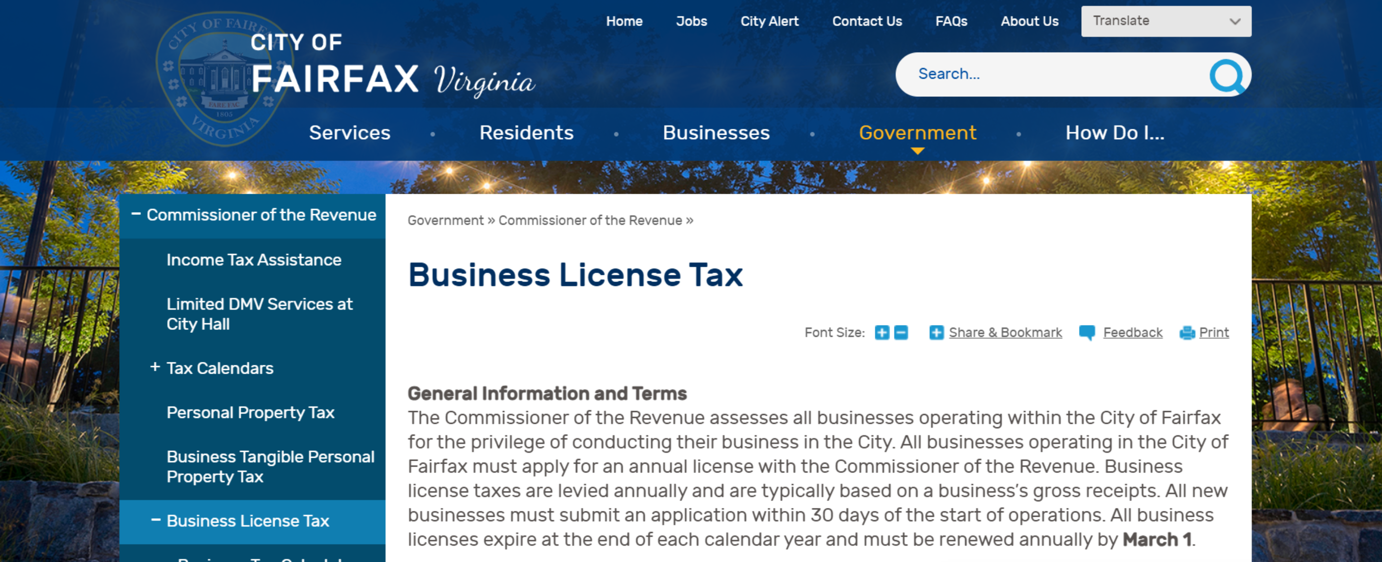 Final Thoughts on the Fairfax County Business License Renewal