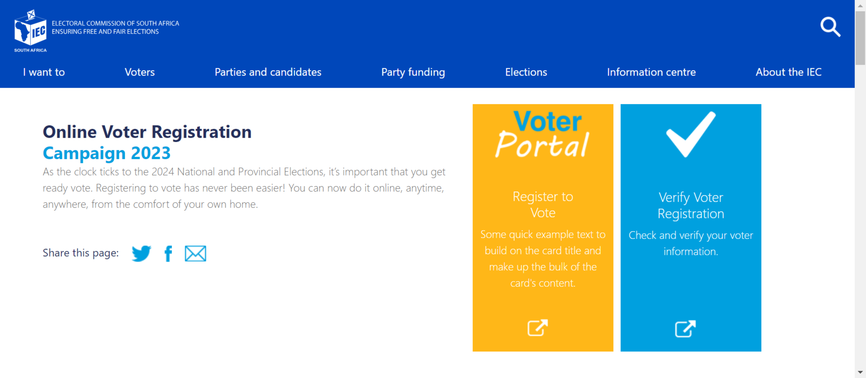 Share the Message about How do I register to vote in 2024