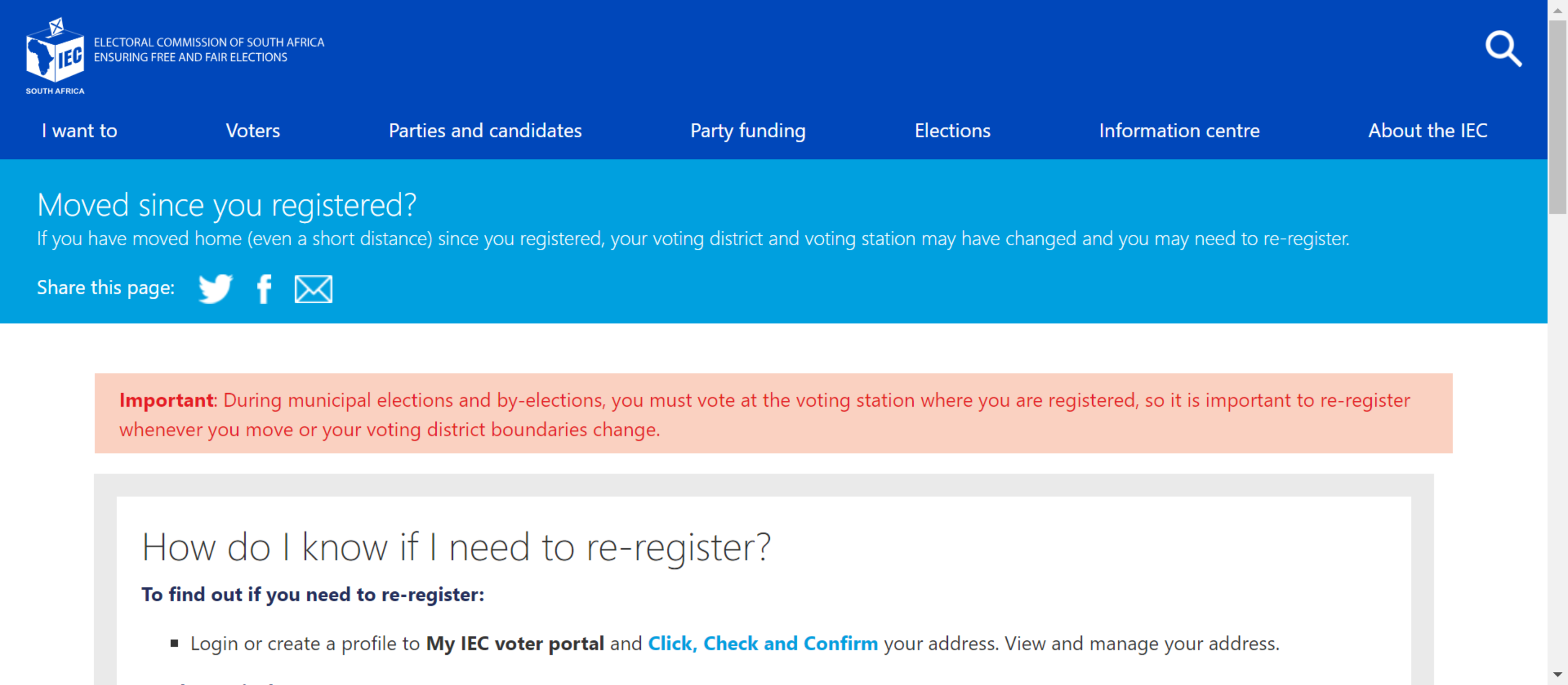 Final word on How do I change my voting station