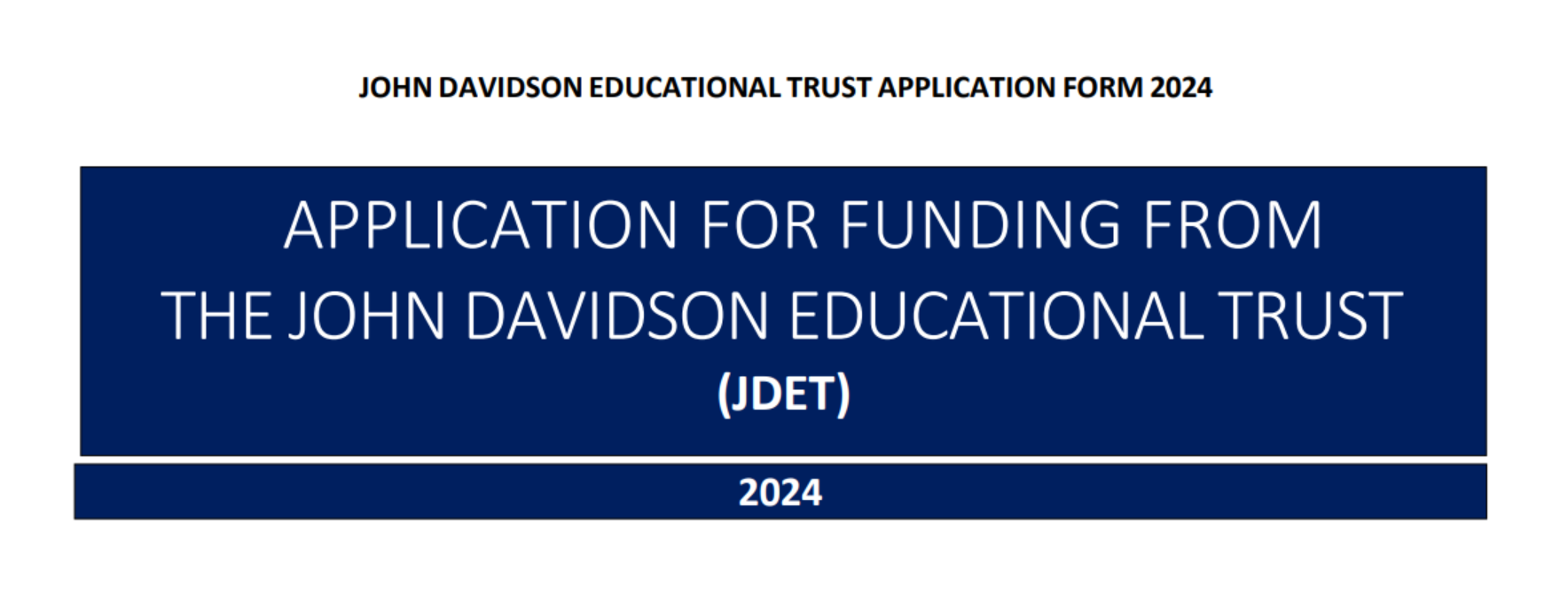 How To Complete The John Davidson Educational Trust Bursary 2024 Application Form