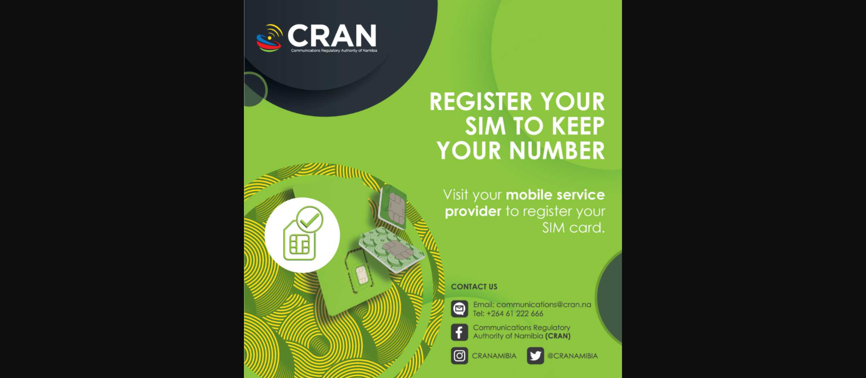 Educating the Public About SIM Registration Act