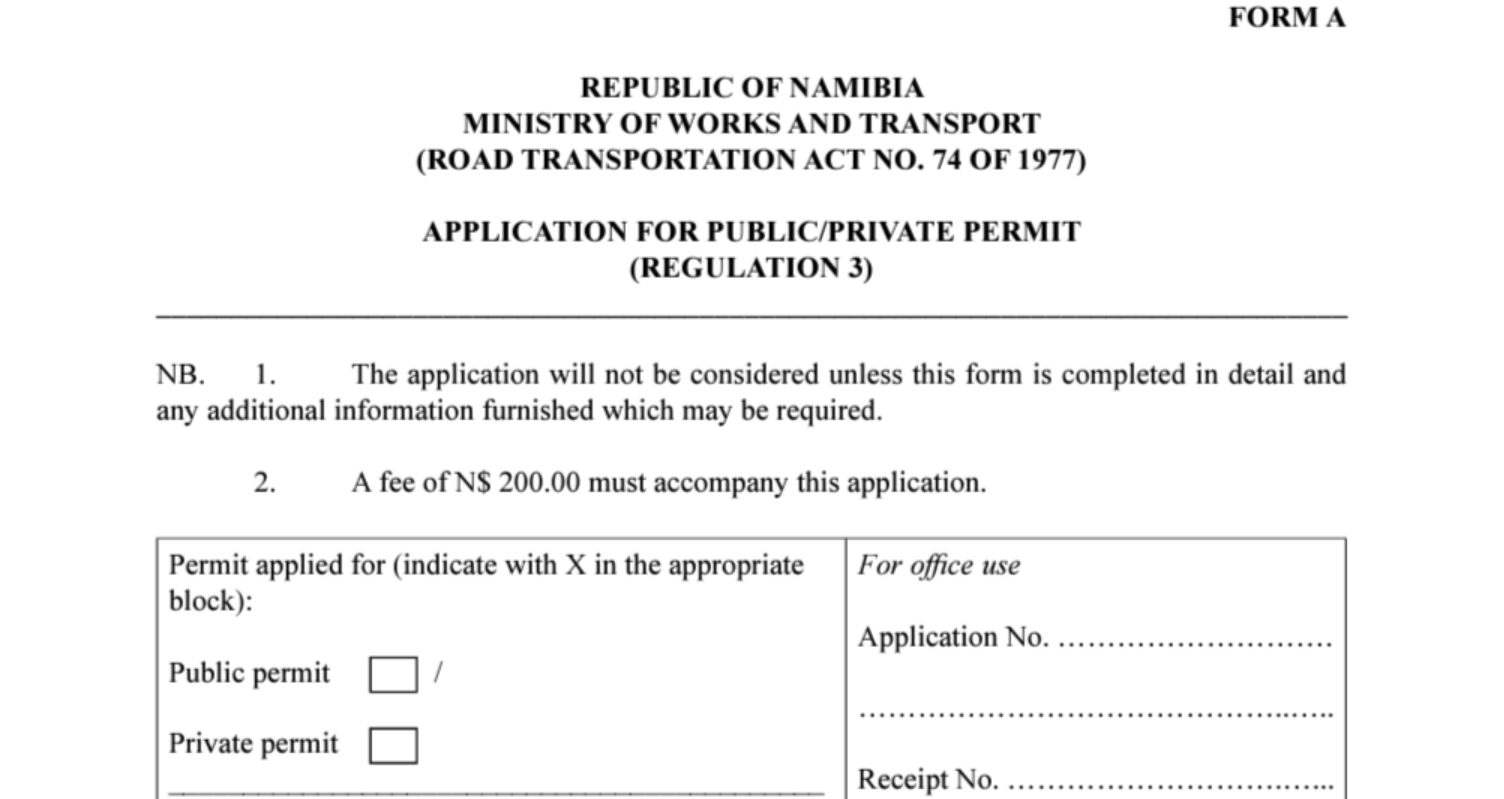 Final Thoughts on How to Complete Form A: Application for Public/Private Permit in Namibia